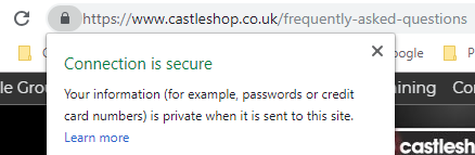 Castle Shop Security Example